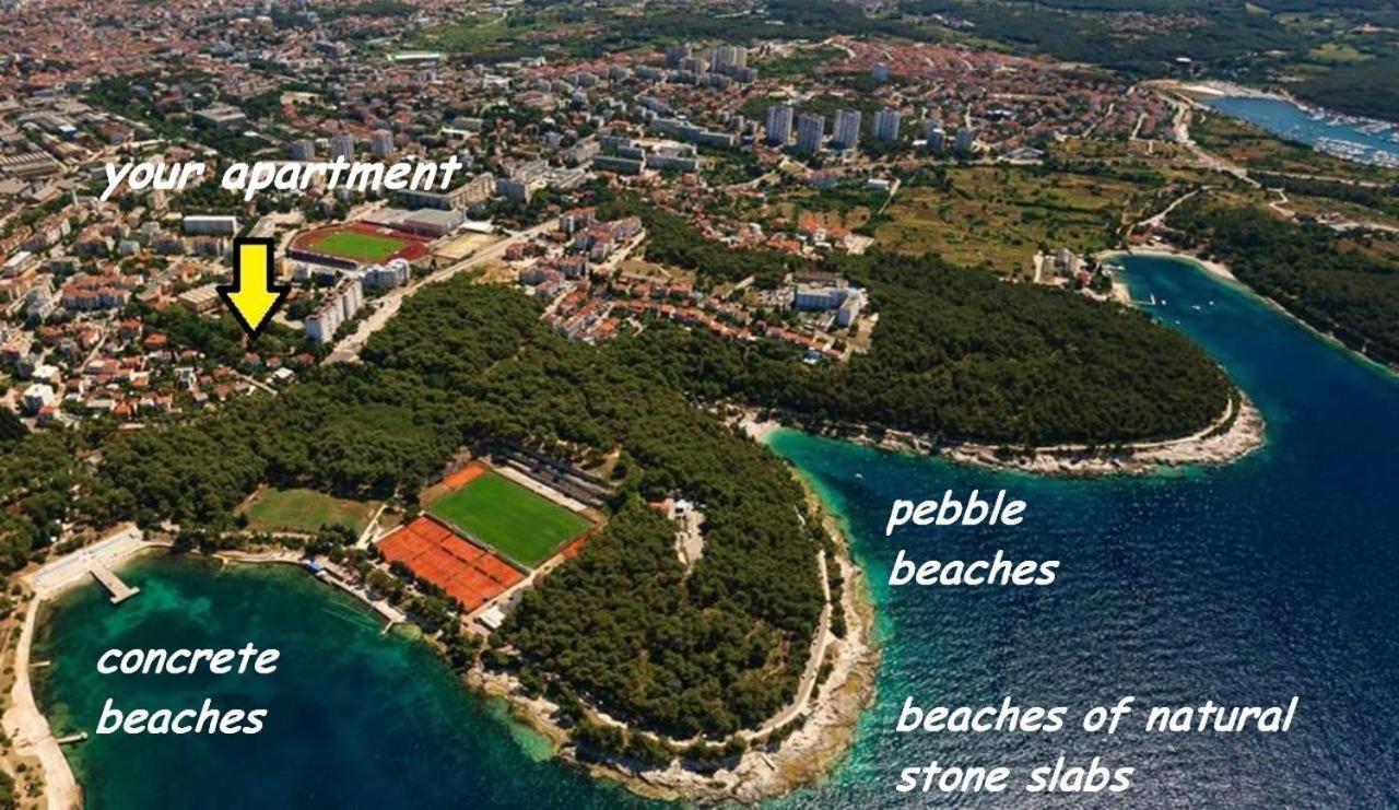 Villa Valkane Pet Friendly 150M From The Stunning Valkane Beach, City Indoor Pools-Fitness And City Mall Pula Bagian luar foto
